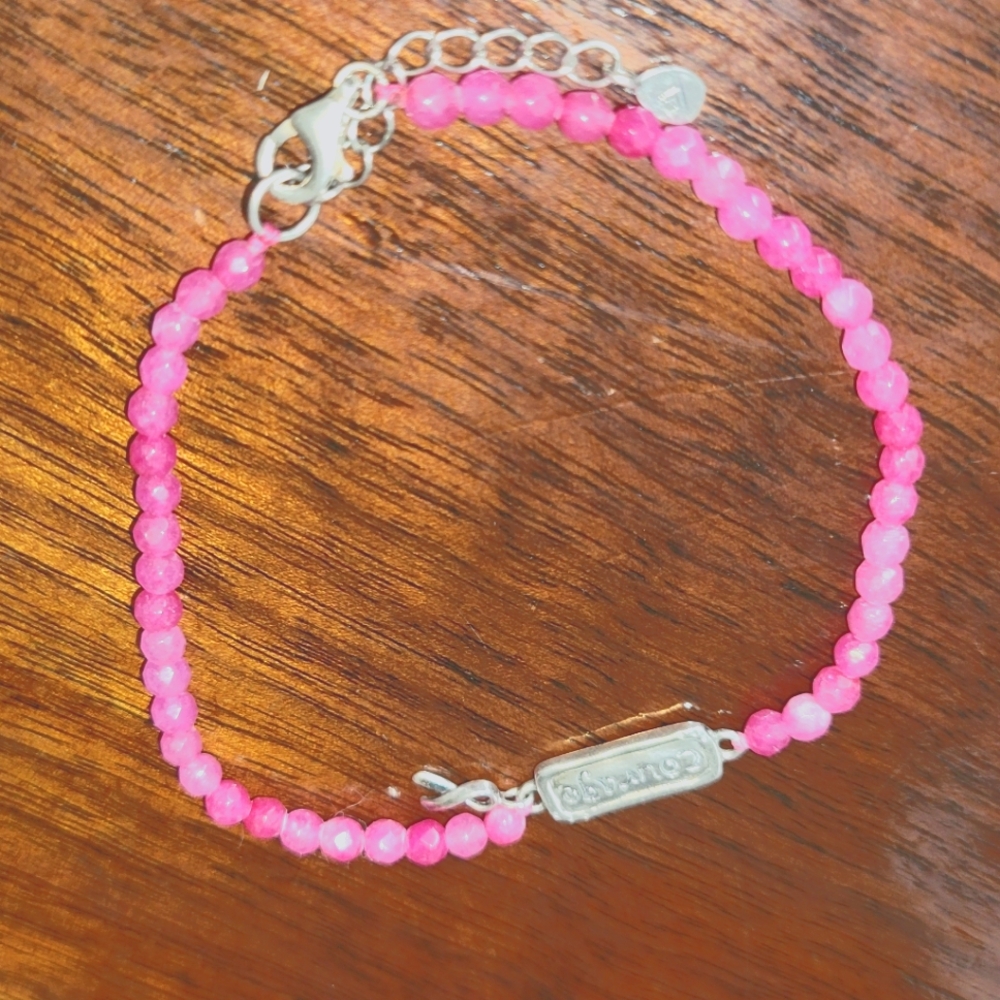 Silpada Cancer Courage bracelet,  adjustable